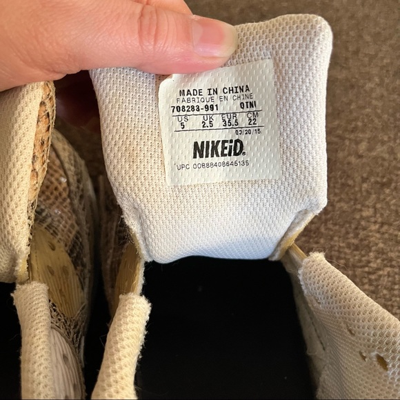 Nike ID Custom Air Max 90 Snake Skin Women Size 5 - Picture 12 of 12